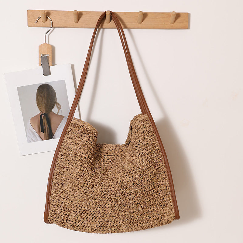 Woven Material Handbag Bowlift