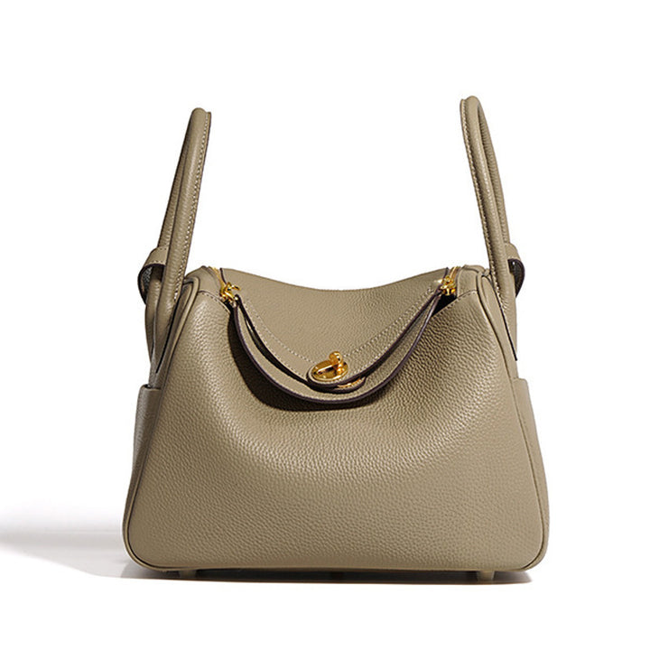 Structured Leather Handbag Bowlift