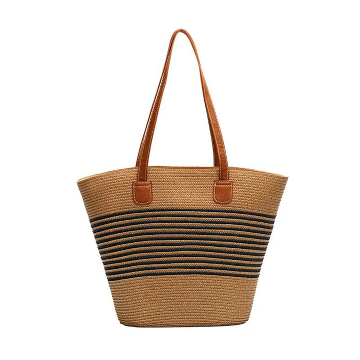 Stylish beach bag with decorative striped pattern Bowlift