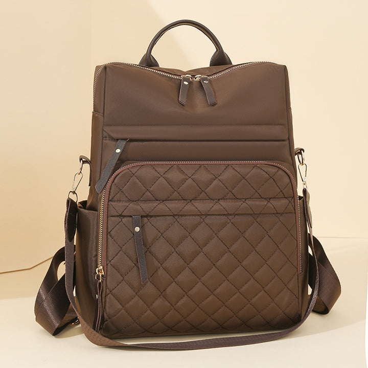 Quilted Multi-Compartment Backpack Bowlift