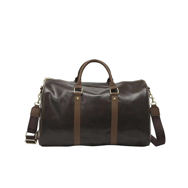Premium Leather Travel Duffle Bag Bowlift