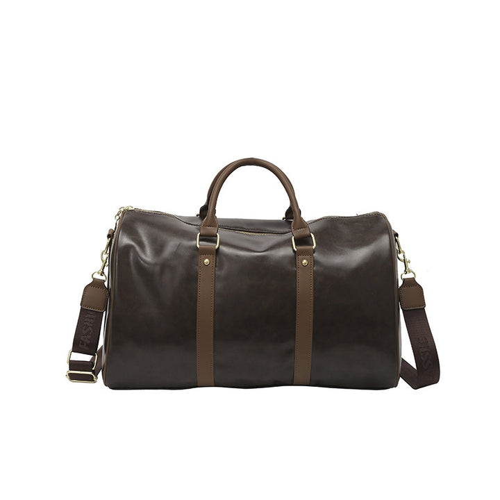 Premium Leather Travel Duffle Bag Bowlift
