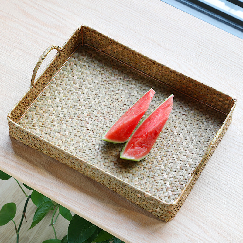 Handwoven Multi-Purpose Serving Tray Bowlift