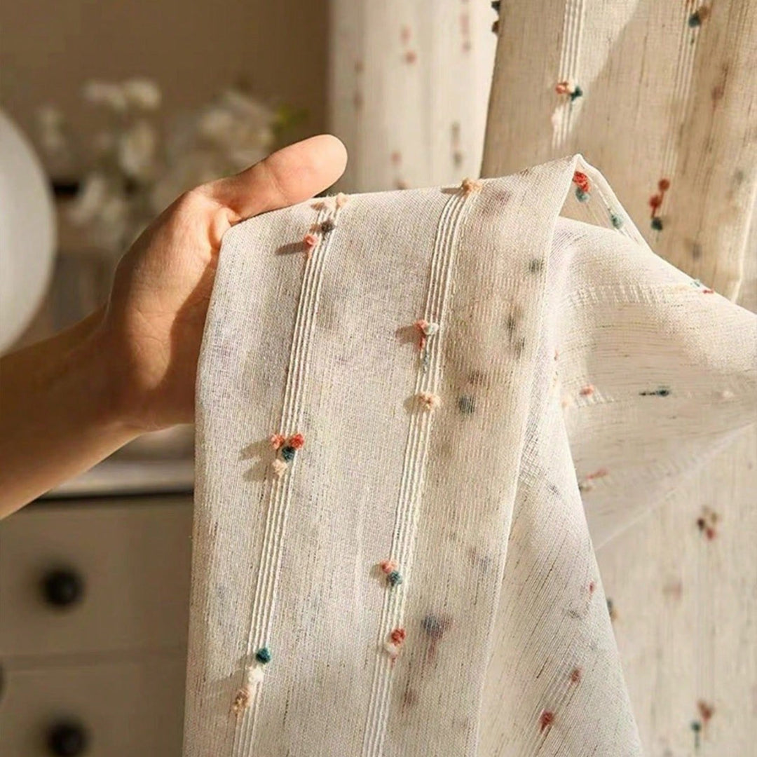 Decorative Sheer Curtain Panel Bowlift