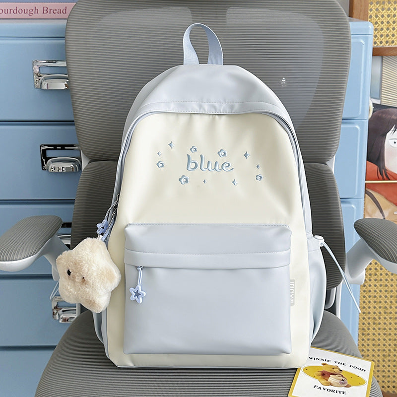 Cute Floral-Embellished Backpack Bowlift