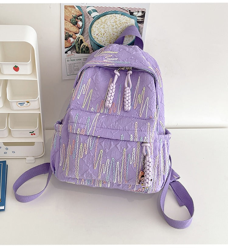 Backpack with Sparkling Details Bowlift