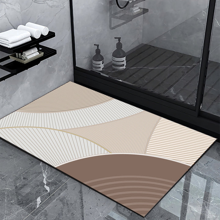 Geometric Pattern Bathroom Mat Bowlift