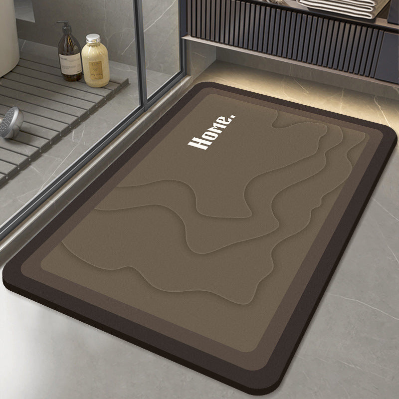Stylish Checkerboard Bath Mat Bowlift