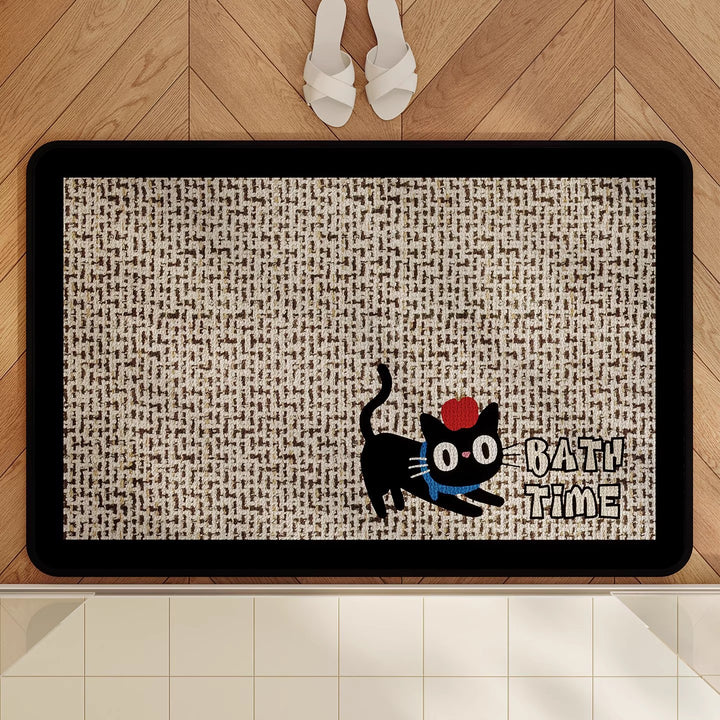 Charming Dog-Themed Bath Mat Bowlift