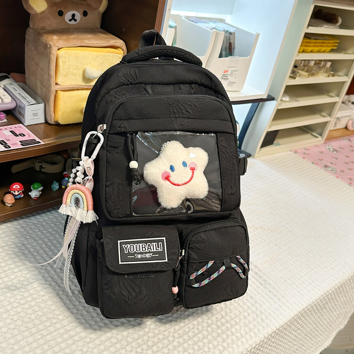 Adorable Cartoon-Themed Backpack Bowlift