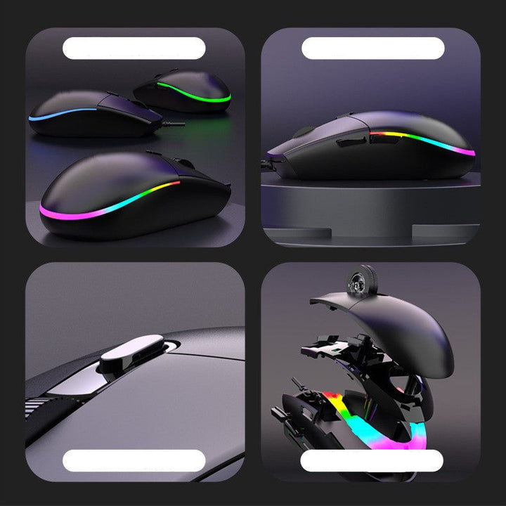 Wired High-Performance RGB Gaming Mouse Bowlift