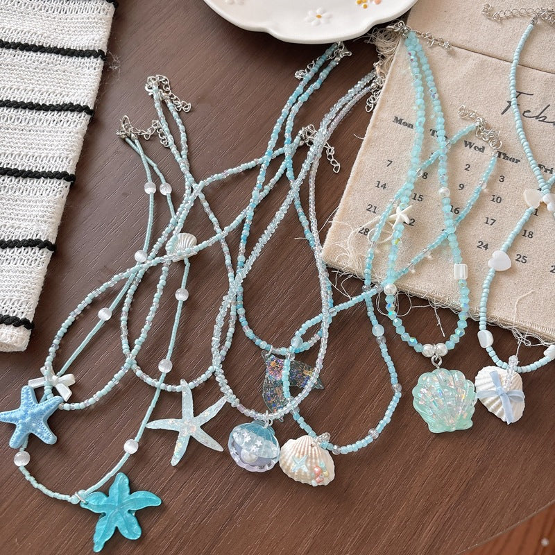 Necklace with Glitter Fish Tail Bowlift