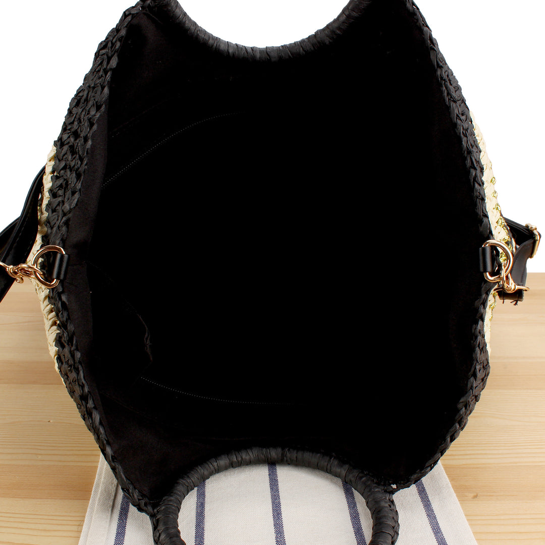Fashionable basket bag with innovative round handle Bowlift
