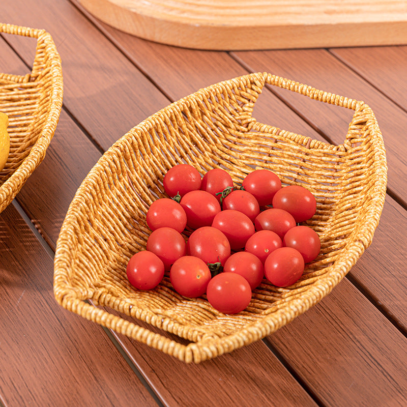 Decorative Handwoven Serving Tray Bowlift