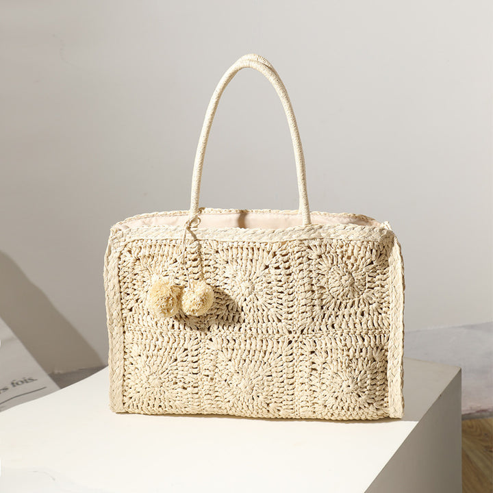 Handcrafted Macrame Beach Bag Bowlift