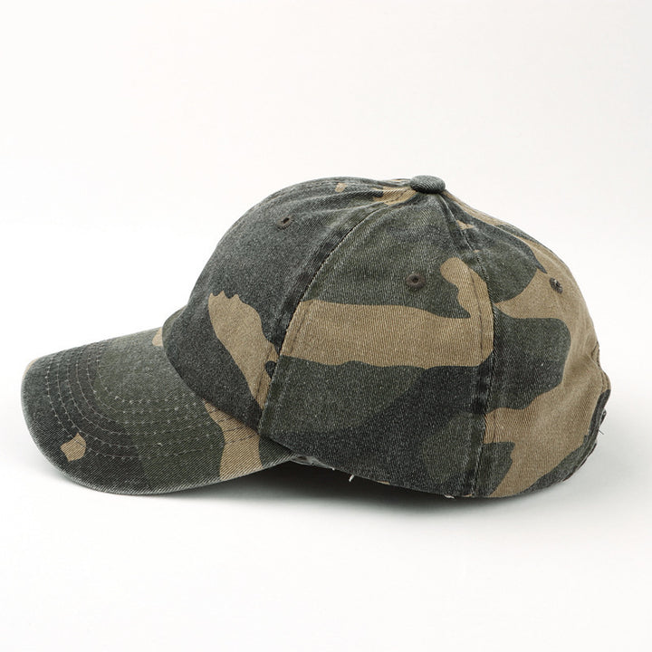 Unisex Camo Print Adjustable Baseball Cap Bowlift