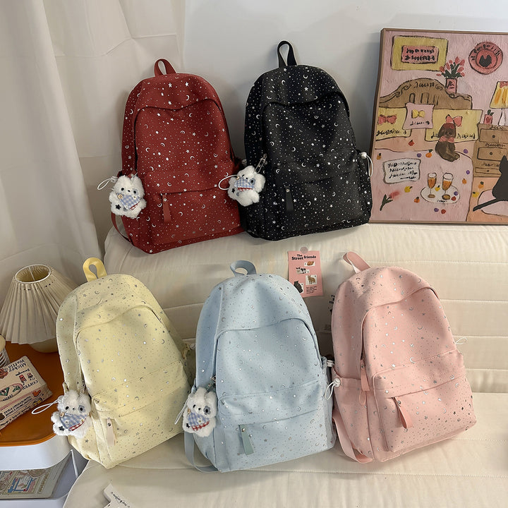 Whimsical Star-Patterned Backpack Bowlift