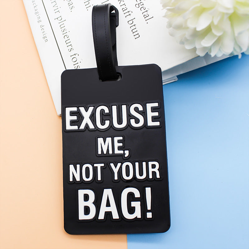 Unisex Luggage Tag with Humorous Saying Bowlift