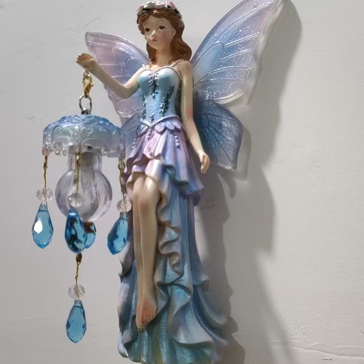 Decorative fairy figure with LED light Bowlift