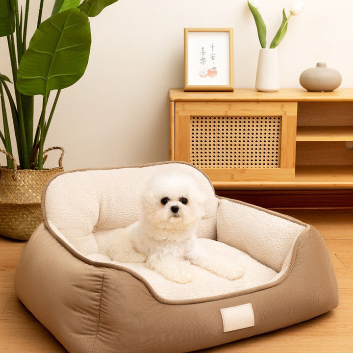 Orthopedic Plush Dog Bed