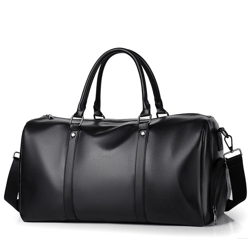 Premium Leather Weekend Duffel Bag Bowlift