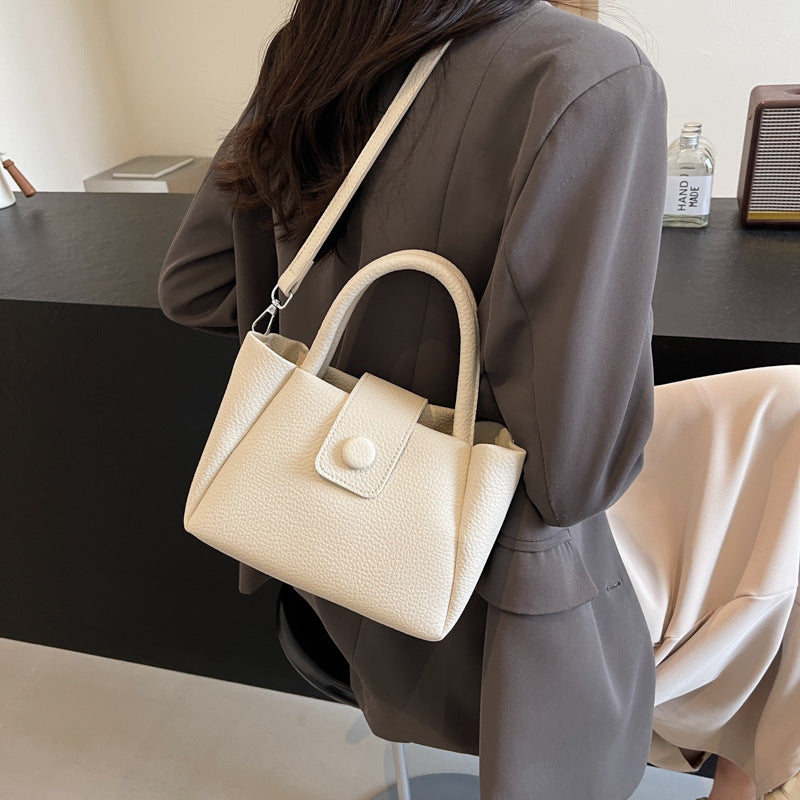 Compact Textured Handbag Bowlift