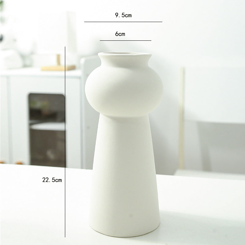Artistic Geometric Ceramic Vase Bowlift