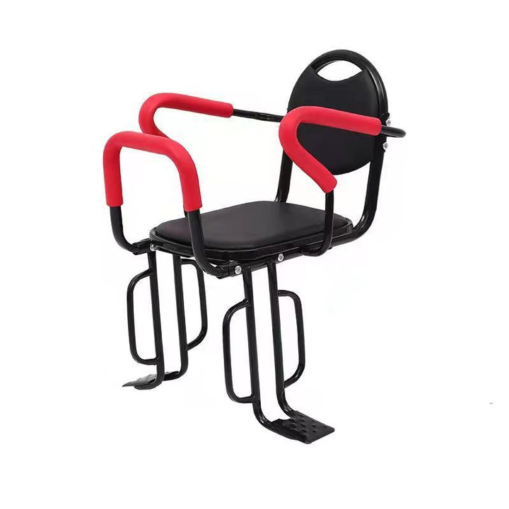 toddler safety bike seat with adjustable five-point harness padded armrests and footrests Bowlift