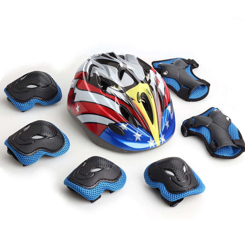 Multi-Protection Cycling Helmet and Pad Set Bowlift