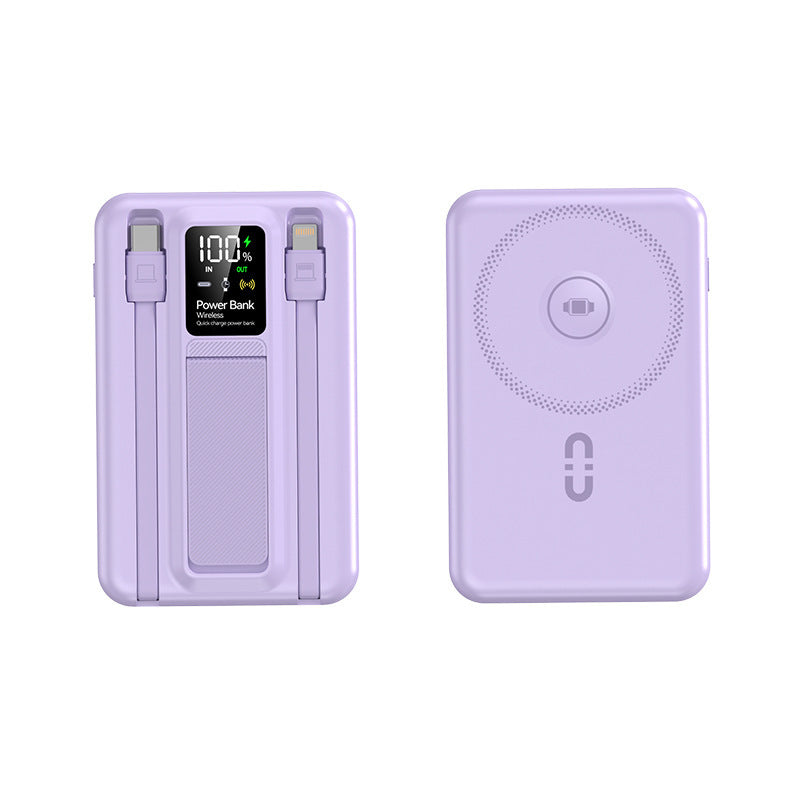 Portable Wireless Power Bank with Integrated Fast Charging Function Bowlift