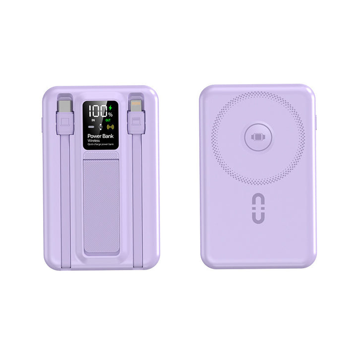 Portable Wireless Power Bank with Integrated Fast Charging Function Bowlift