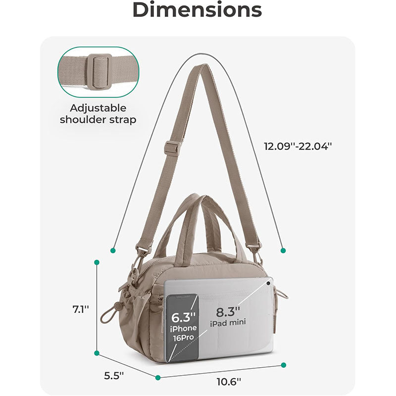 Practical Handbag with Multiple Compartments Bowlift