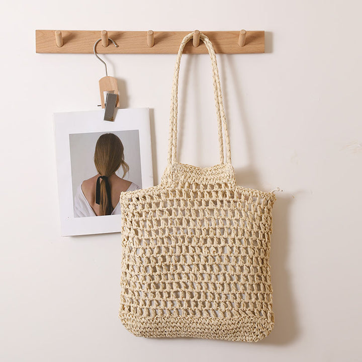 Handmade net tote bag made of natural material Bowlift