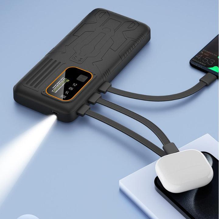 Robust power bank with intelligent LCD display Bowlift