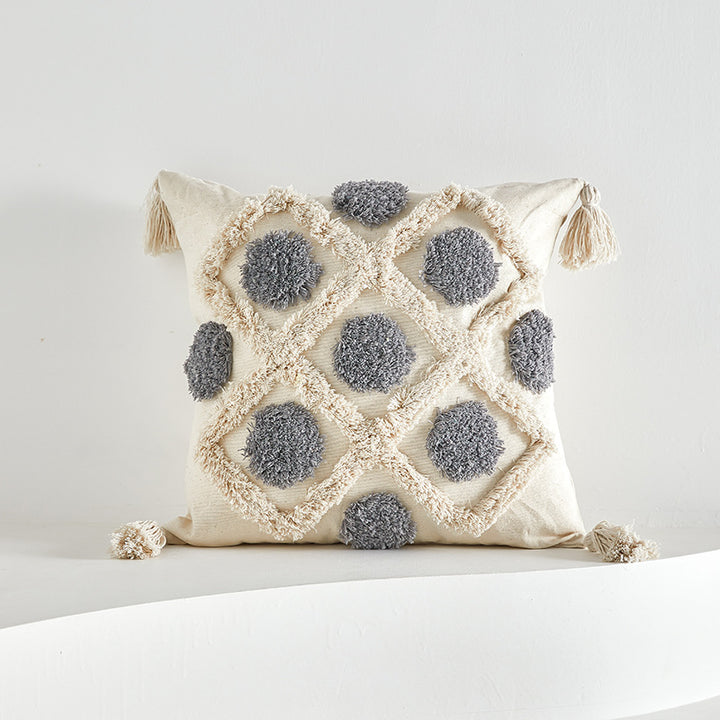 Textured Zigzag Pattern Decorative Pillow