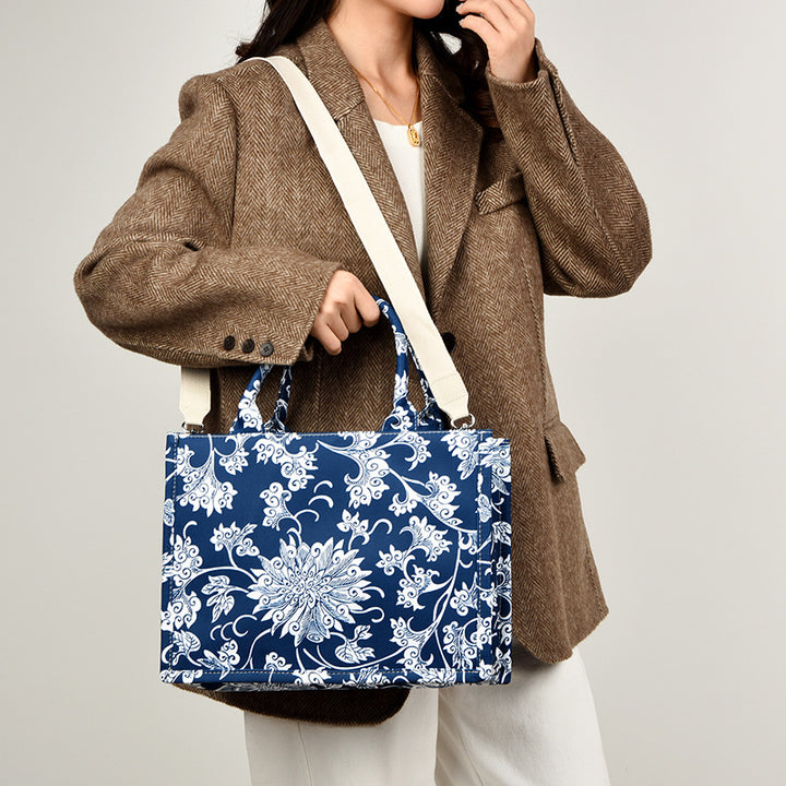 Floral Patterned Shoulder Bag Bowlift