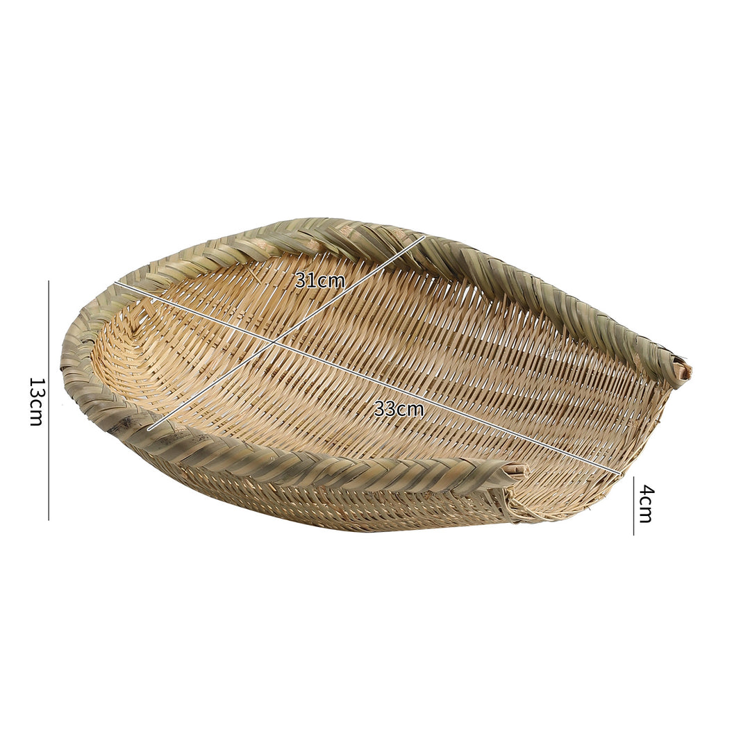 Oval Handwoven Storage Basket Bowlift