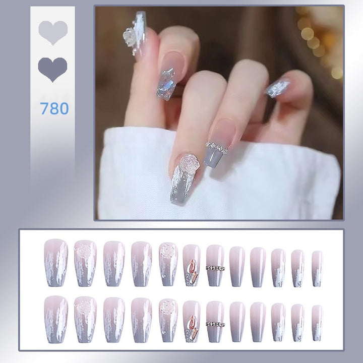 Artistic Acrylic Press-On Nail Extensions Bowlift