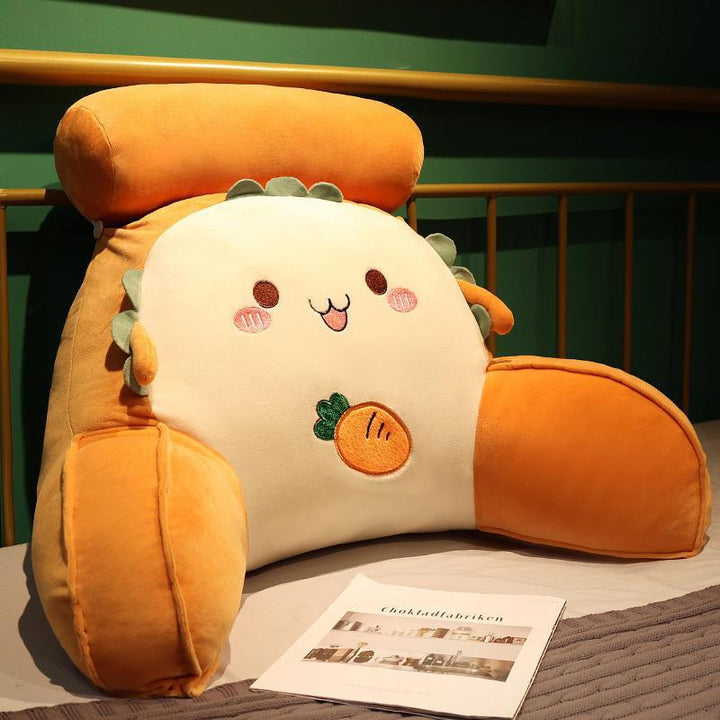 Plush back support cushion with unique vegetable design Bowlift