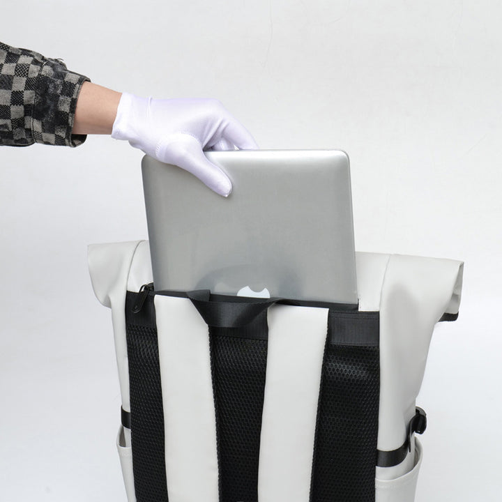 Stylish Roll-Top Waterproof Backpack Bowlift