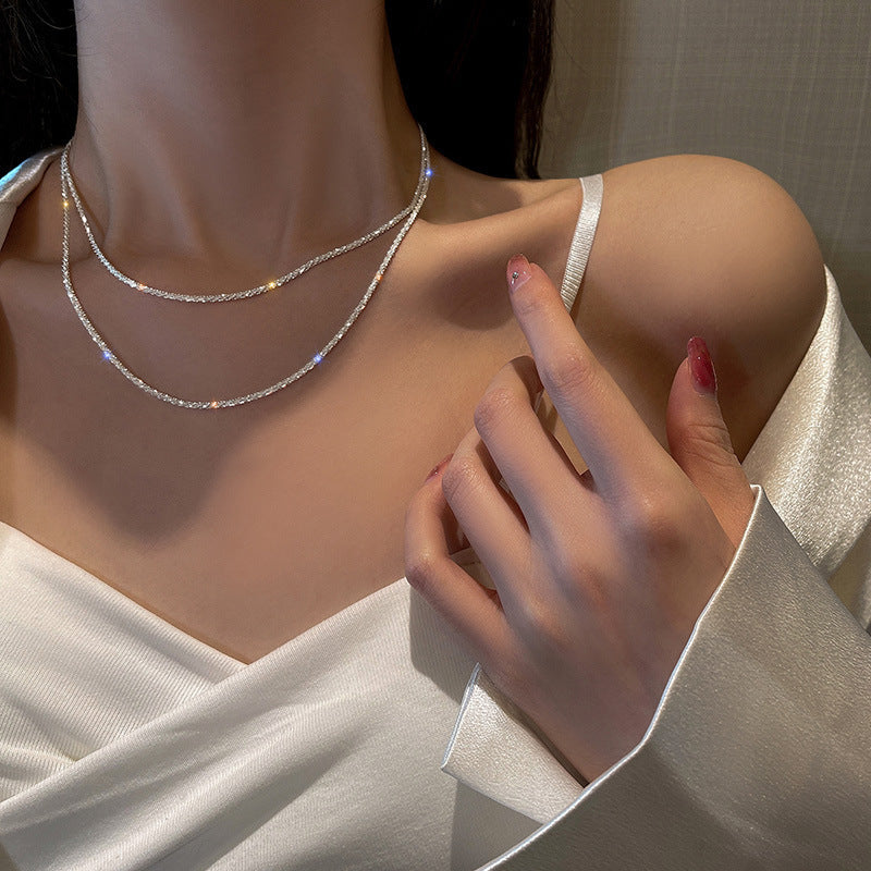 Dainty Textured Chain Necklace Bowlift