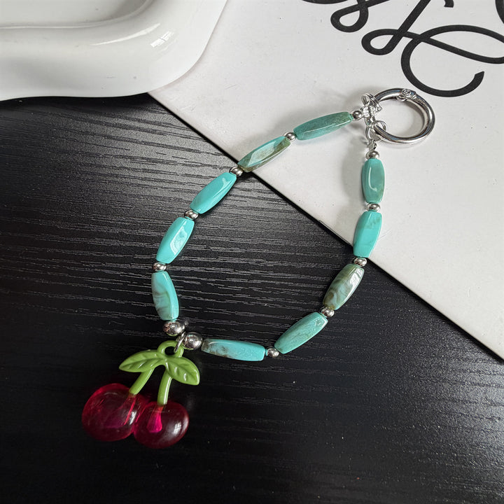 Charming Cherry Pendant Bracelet Bowlift