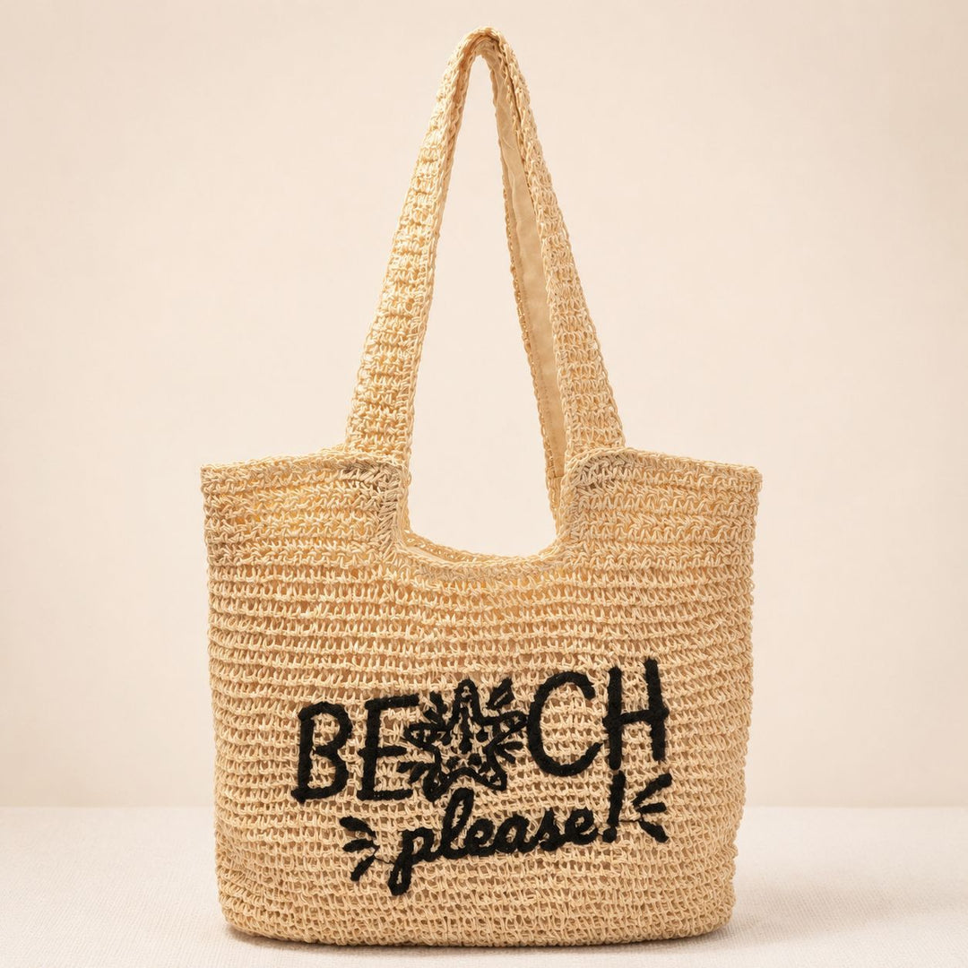 Leisure bag made of braided natural material Bowlift
