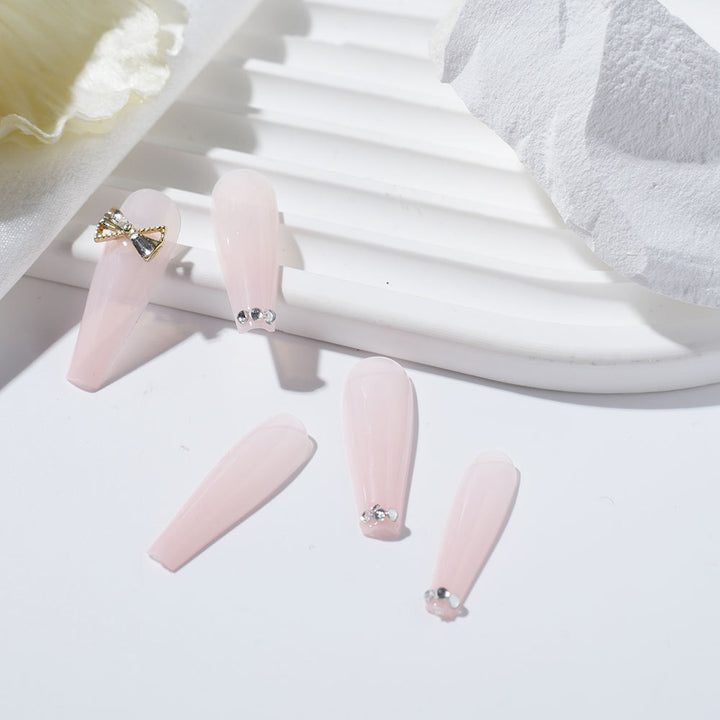 Premium Glamorous Press-On Nail Extension Set Bowlift