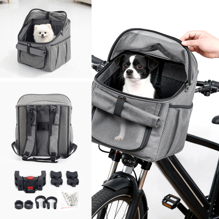 ventilated soft-sided pet carrier backpack with foldable mesh canopy Bowlift