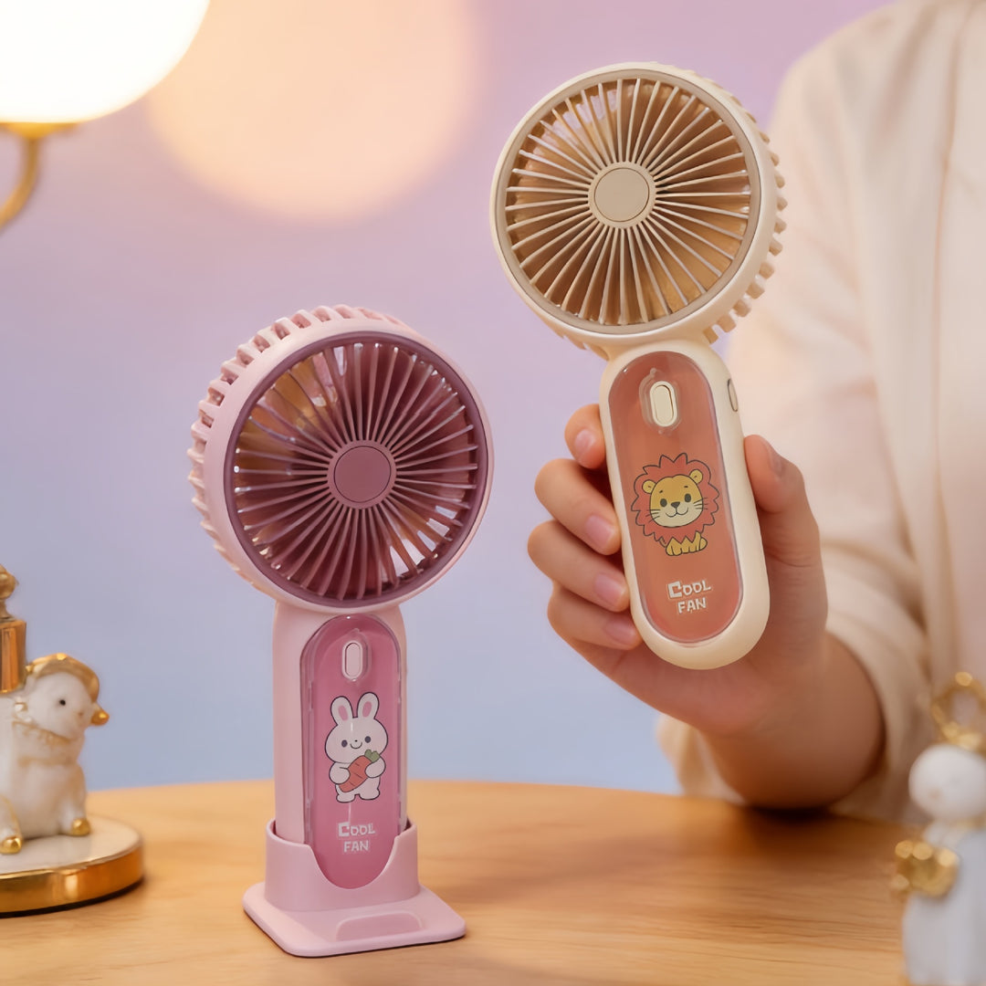Portable USB Hand Fan in Cute Fox Design Bowlift