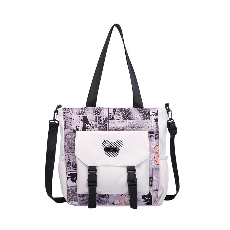 Modern Canvas Shoulder Bag Bowlift