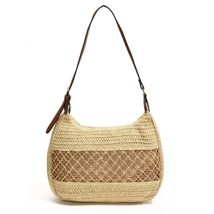 Casual Shoulder Bag Made of Natural Material Bowlift