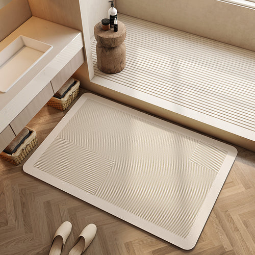 Geometric Patterned Bath Mat Bowlift