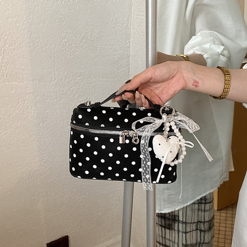 Polka Dot Fashion Handheld Carrier Bowlift